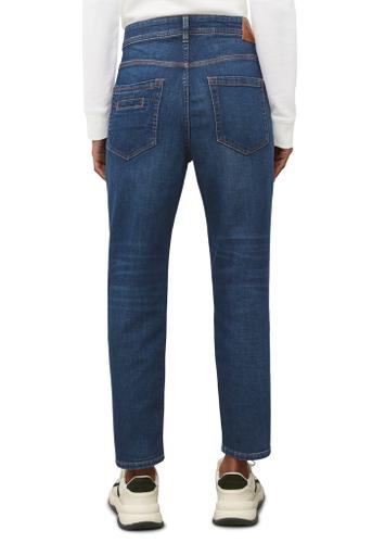 Denim Trouser, mid waist, boyfriend fit, cropped length