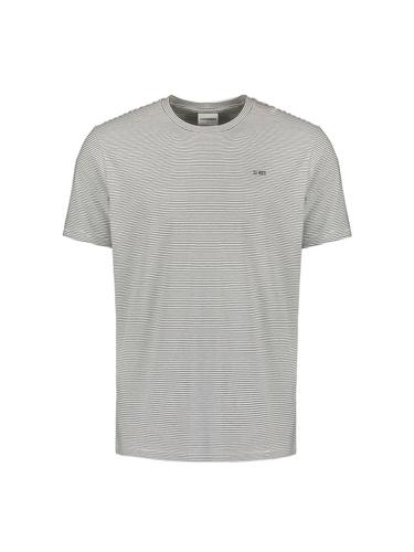 T-Shirt Crewneck Stripes XL Regular Fit - Offwhite