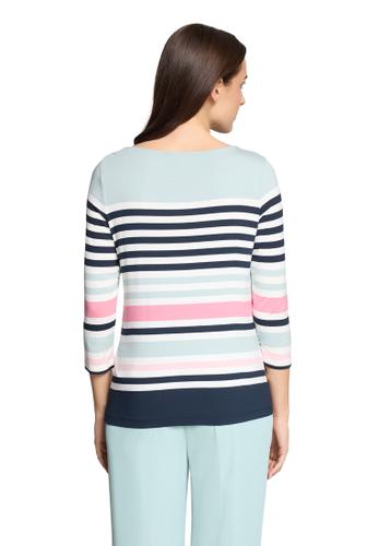 Basic Shirt 42 Tailliert - Mint/Dark Blue
