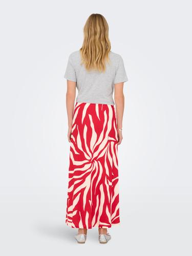 ONLCHIGO SAKURA LONG SKIRT WVN M - Barbados Cherry