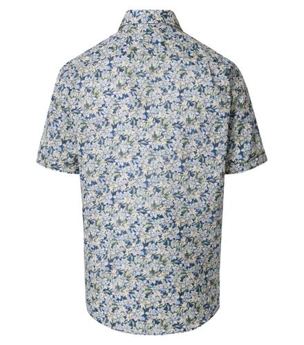 Freizeithemd Kurzarm L Comfort Fit - Blau