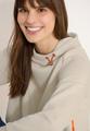 Hoodie mit Zipper-Details M - Pearl Beige