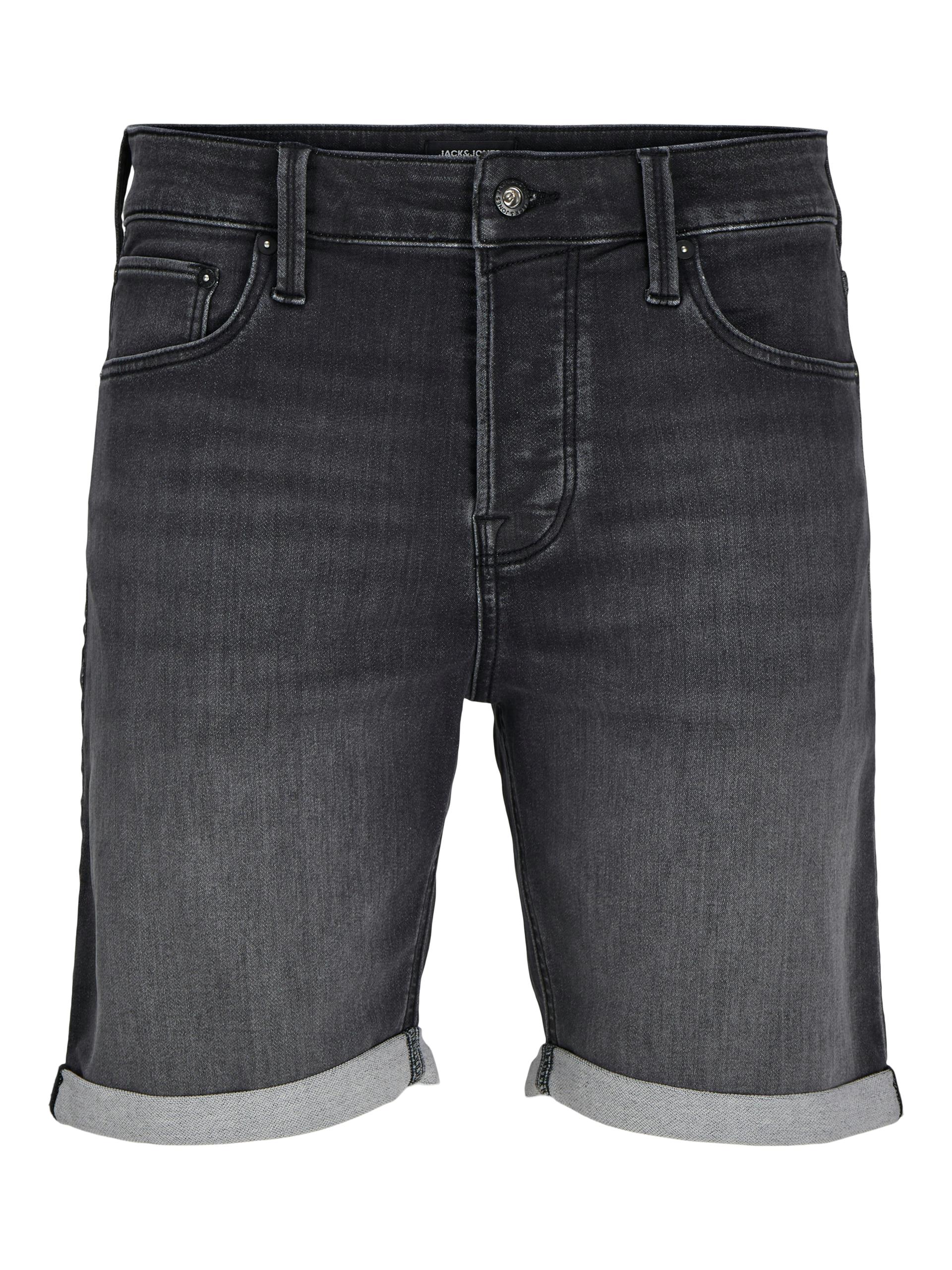 JJIRICK JJICON I.K. SHORTS GE 062 SN M Normal geschnitten - Black Denim
