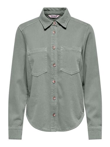 ONLSILLA L/S FITTED SHIRT CC PNT XL Slim Fit - Wrought Iron