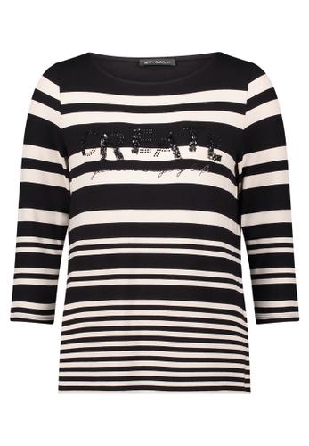 Basic Shirt 38 Figurnah - Schwarz/Weiß