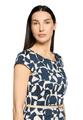 Etuikleid 38 Tailliert - Dark Blue/Nature