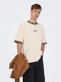 ONSLES CLASSIQUES CASPIAN BOXY SS TEE L Box Fit - Whitecap Gray