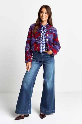 Boucl� jacket Rot S