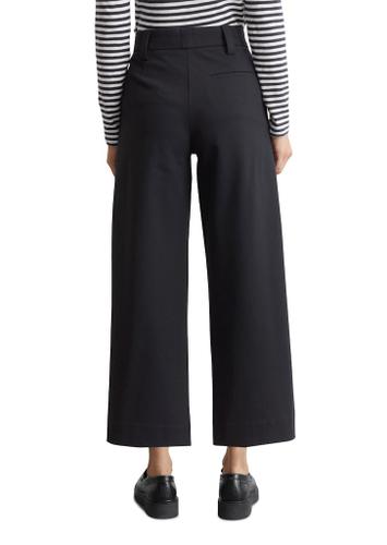 Pants, medium rise, wide leg, cropped