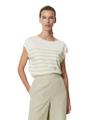 Ärmelloser Feinstrick-Pullover loose XL - Multi/ Linen Beige