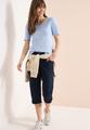 Mid Waist Casual Fit Hose mit Turn Up 28/3/4 Hosen - Universal Blue