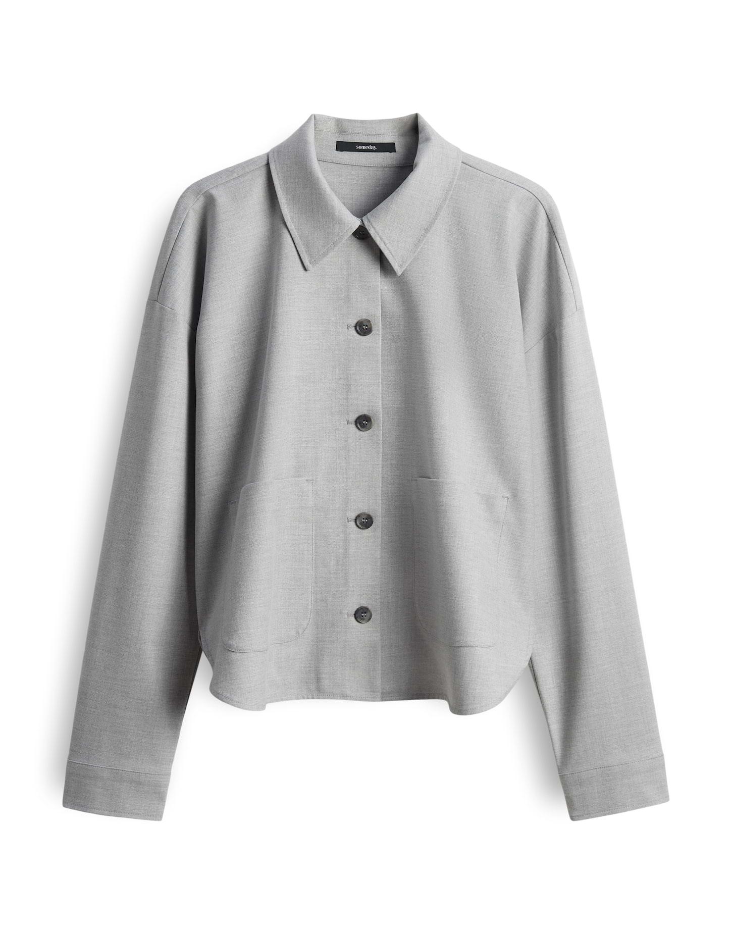 Hemdbluse "Zaari" - Grau / 42