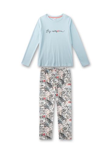 Schlafanzug lang 176 - Sky Blue