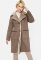 Fake Fur Webpelzkurzmantel 40 - Taupe
