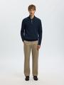 SLHDANE LS KNIT STRUCTURE HALF ZIP NOOS