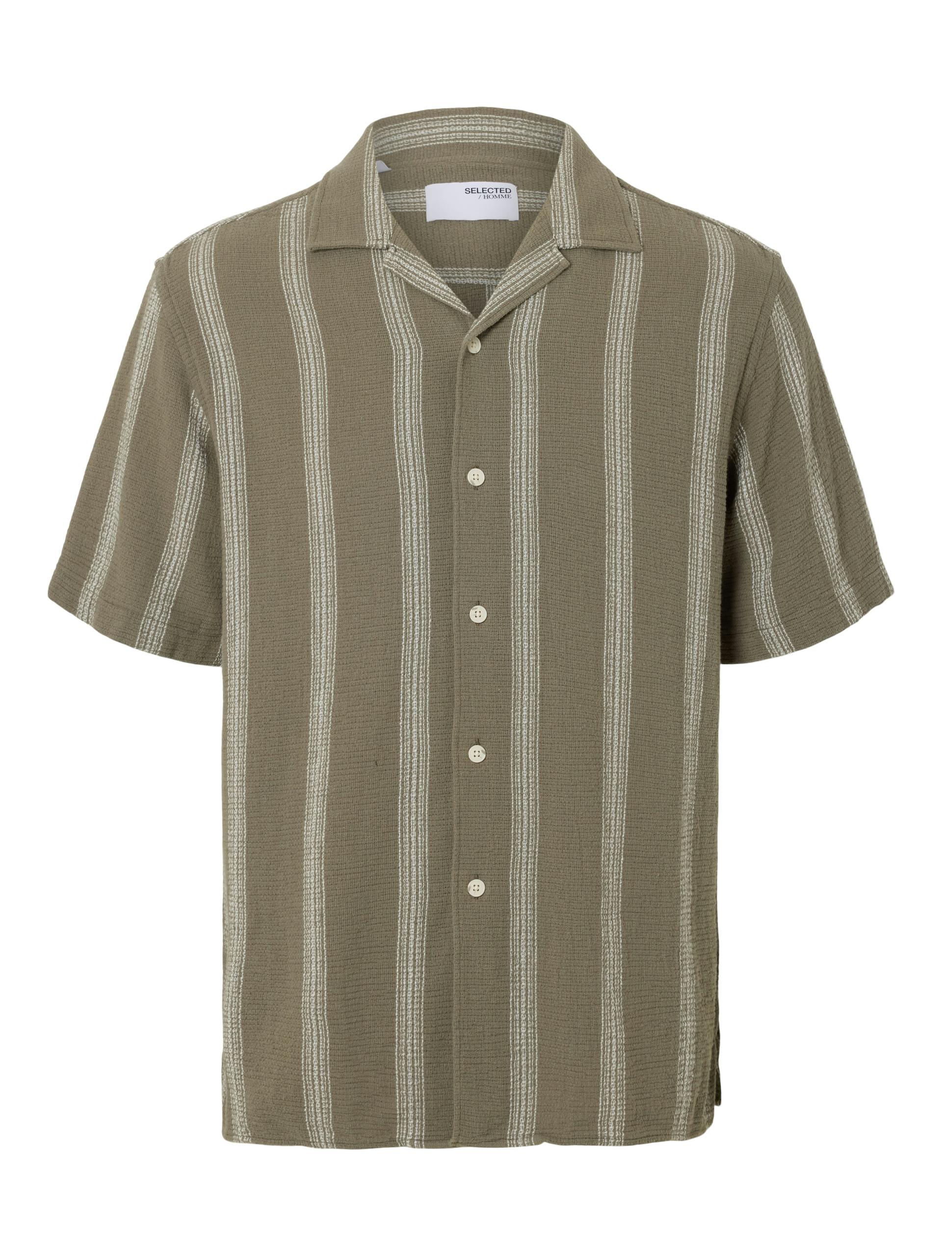 SLHRELAX-SAL SHIRT SS RESORT S Locker geschnitten - Vetiver