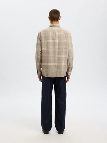 SLHREGNOAH MIX BDWN LS SHIRT CAMP