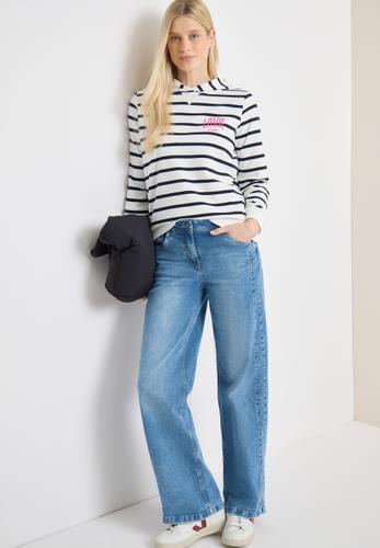 Sweatshirt mit Kapuze und Chestprint M - Universal Blue
