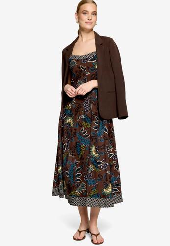 Maxikleid mit floralem Muster