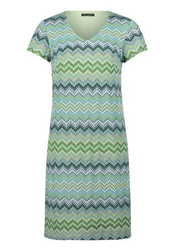 Sommerkleid 48 Figurumspielend - Blau/Grün