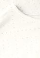 T-Shirt mit Lochmuster M - Vanilla White