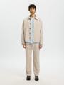 SLM196-STRAIGHT ROBERT STRING PANT NOOS L Gerade geschnitten - Egret