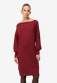 Strickkleid strukturiert U-Boot Ausschnitt 44 - Cabernet