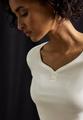 Basic Shirt mit Knopfdetail