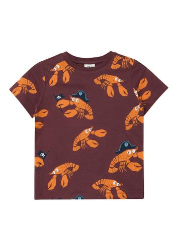 T-Shirt 116/122 Regular Fit - Rot|mehrfarbig