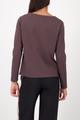 Langarmshirt mit Strassakzenten 36 - Brownie