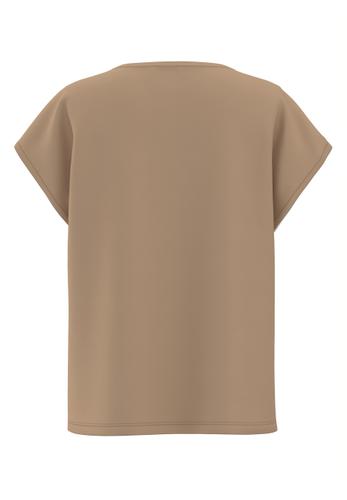 Blusenshirt NOS mit grafischem Design 44 - Tangerine/affogato/ecru/cream