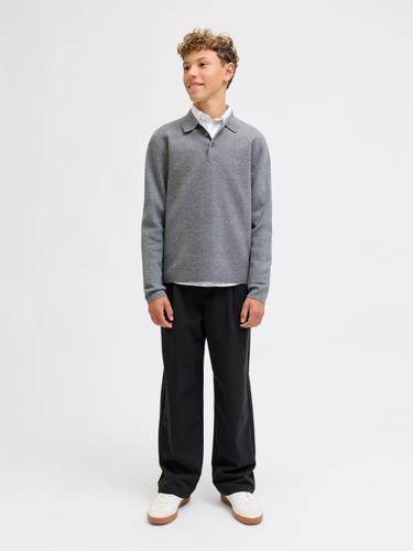 JPSTBILL BAMFORD PLEATED CHINO JNR 140 Weiter Beinschnitt - Black