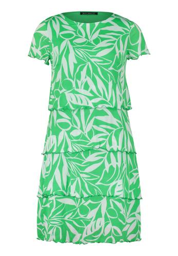 Stufenkleid 40 Gerade - Green/cream