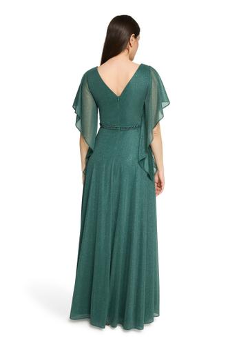 Abendkleid 42 Leicht tailliert - Green/Grey
