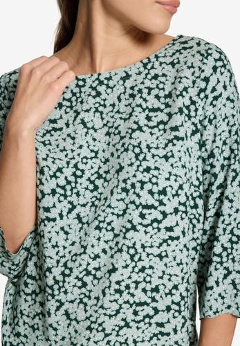 Blusenshirt mit Blumenmuster 36 - Dark Green/blue