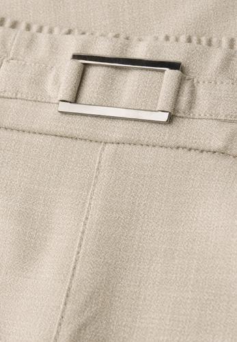 Mid Waist Slim Leg Hose mit Schnalle 40/28 - Cobble Stone
