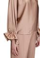 Satin-Bluse 40 Loose Fit - Macchiato