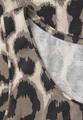 Basic Top mit Rundhals im Leo-Muster 42 - Timeless Beige