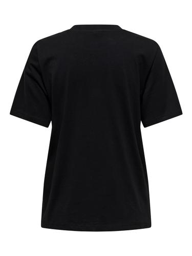 ONLBURST LIFE S/S POPCORN TOP BOX JRS L Normal geschnitten - Black