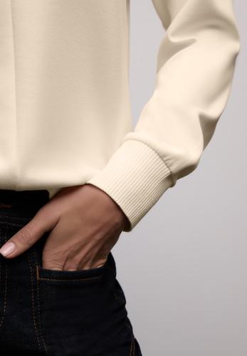 Shirt mit Ripp-Details 40 - Soft Beige