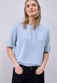 Dropped Shoulder Shirt im Silk-Look