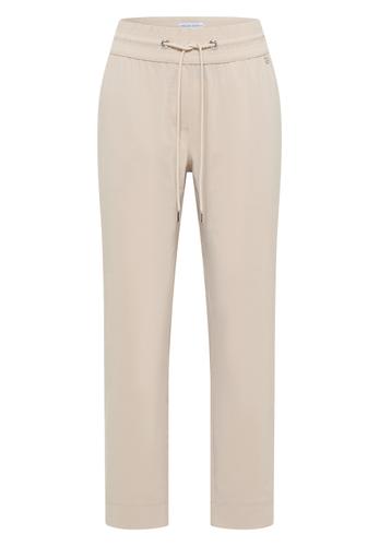 Mid Waist Slim Leg Hose im Casual Fit L/7/8 Hosen - Grain Beige