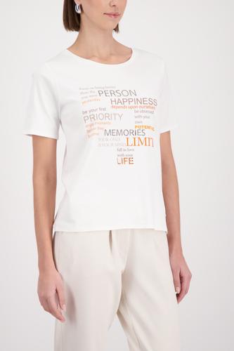 T-Shirt mit Strasssteinen 40 - Off-white