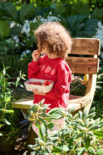 KMGGEORGIA LIFE LS PRINT UB SWT NOOS 122 Locker geschnitten - Barbados Cherry