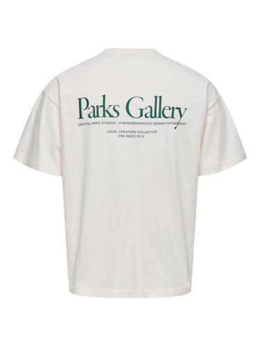 ONSPARKER SS LOOSE TEE M Locker geschnitten - Gardenia