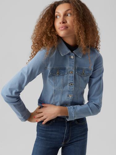 VMLUNA LS SLIM DNM JACKET MIX GA NOOS XS - Light Blue Denim