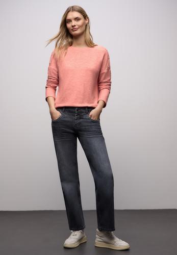 Softes Shirt mit Knöpfen 44 - Striking Coral Mel.