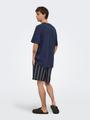 ONSTREV LIFE REG STRU STRIPE SHORTS NOOS L Normal geschnitten - Dark Navy