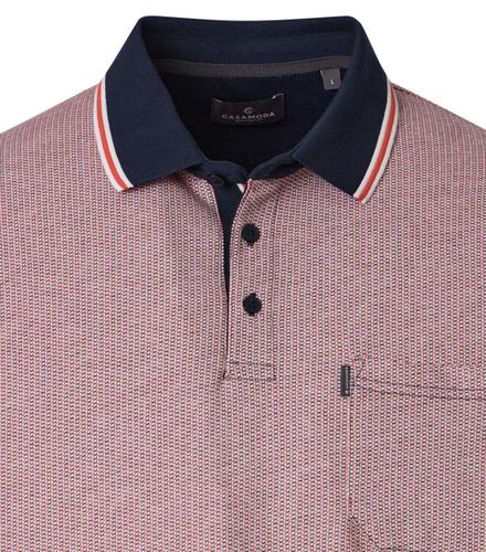 Polo-Shirt L Basic Circular Knit - Rot