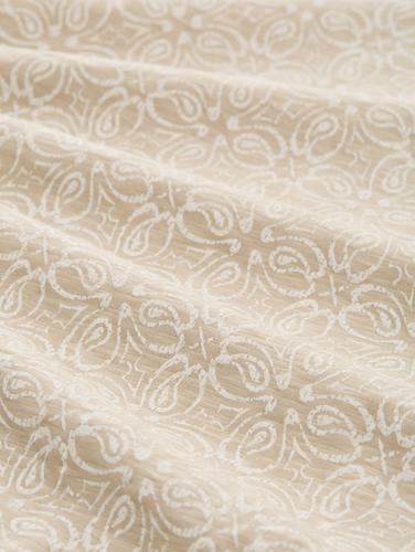 Jersey Poloshirt mit Print XL Regular Fit - Beige Mosaic Design